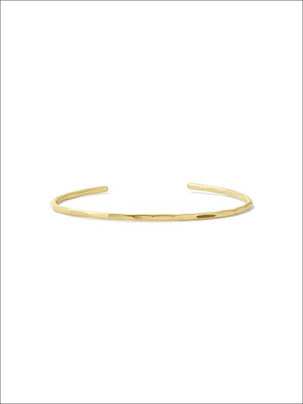 Hammered Cuff Bracelet Waterproof Non-Tarnish Hypoallergenic Gold PVD Coated